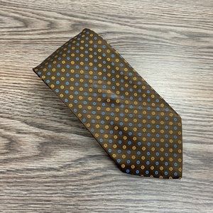 Palio Brown w/ Gold & Blue Dot Check Tie